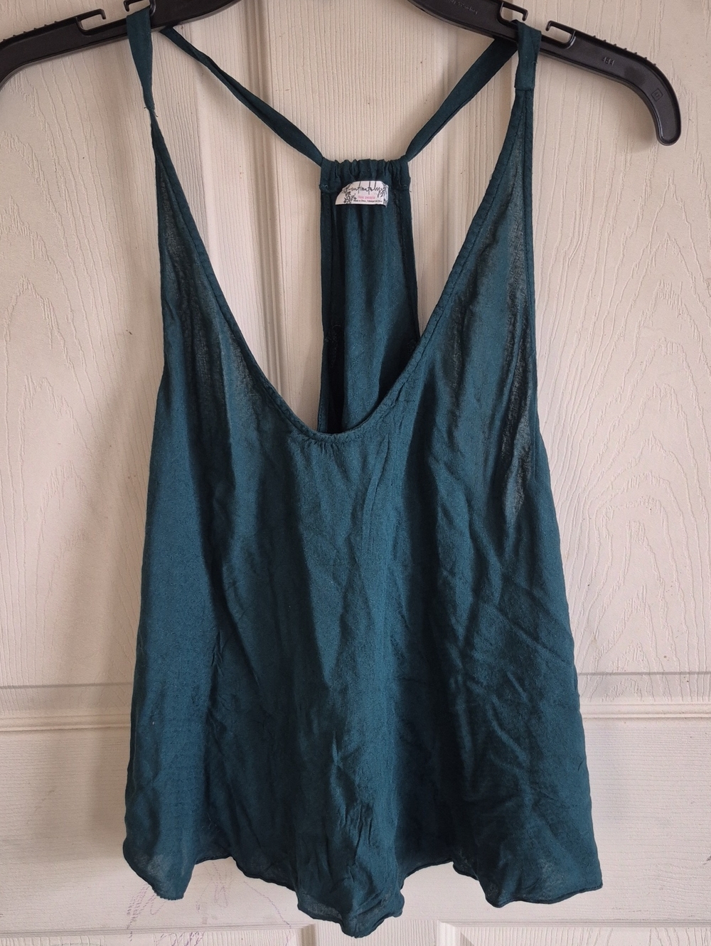 Free People Deep Teal Racerback Tank